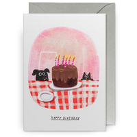 Dog & Cat Cake Birthday Card | John Bond